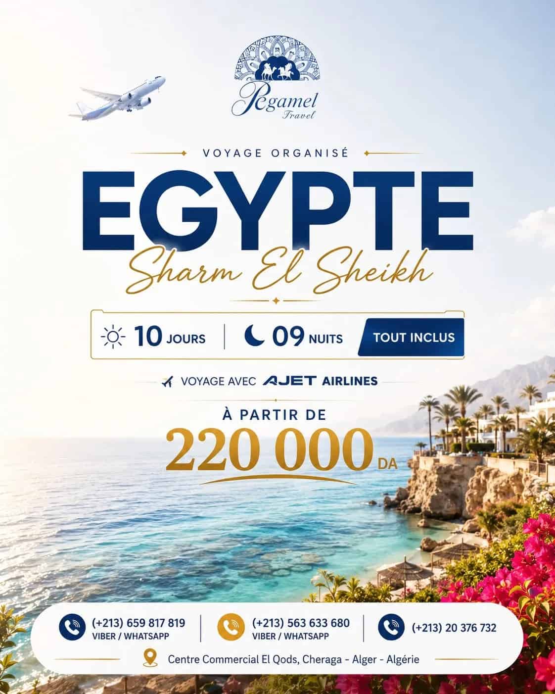 Évasion Égyptienne : Sharm El Sheikh en Tout Inclus avec Pegamel Travel